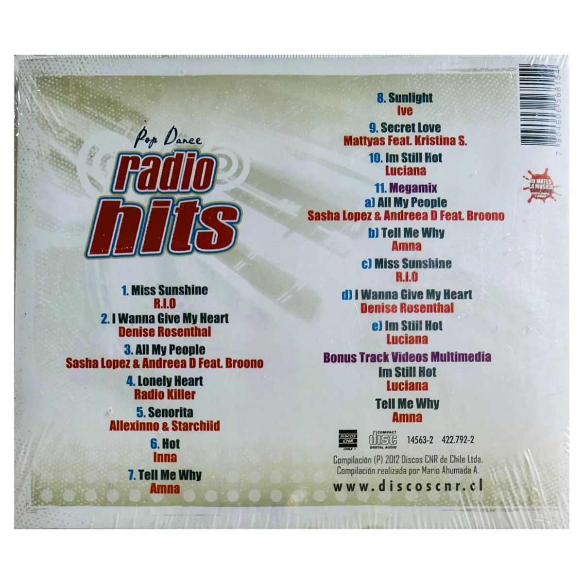 GENERICO - POP DANCE RADIO HITS - VARIOS / CD