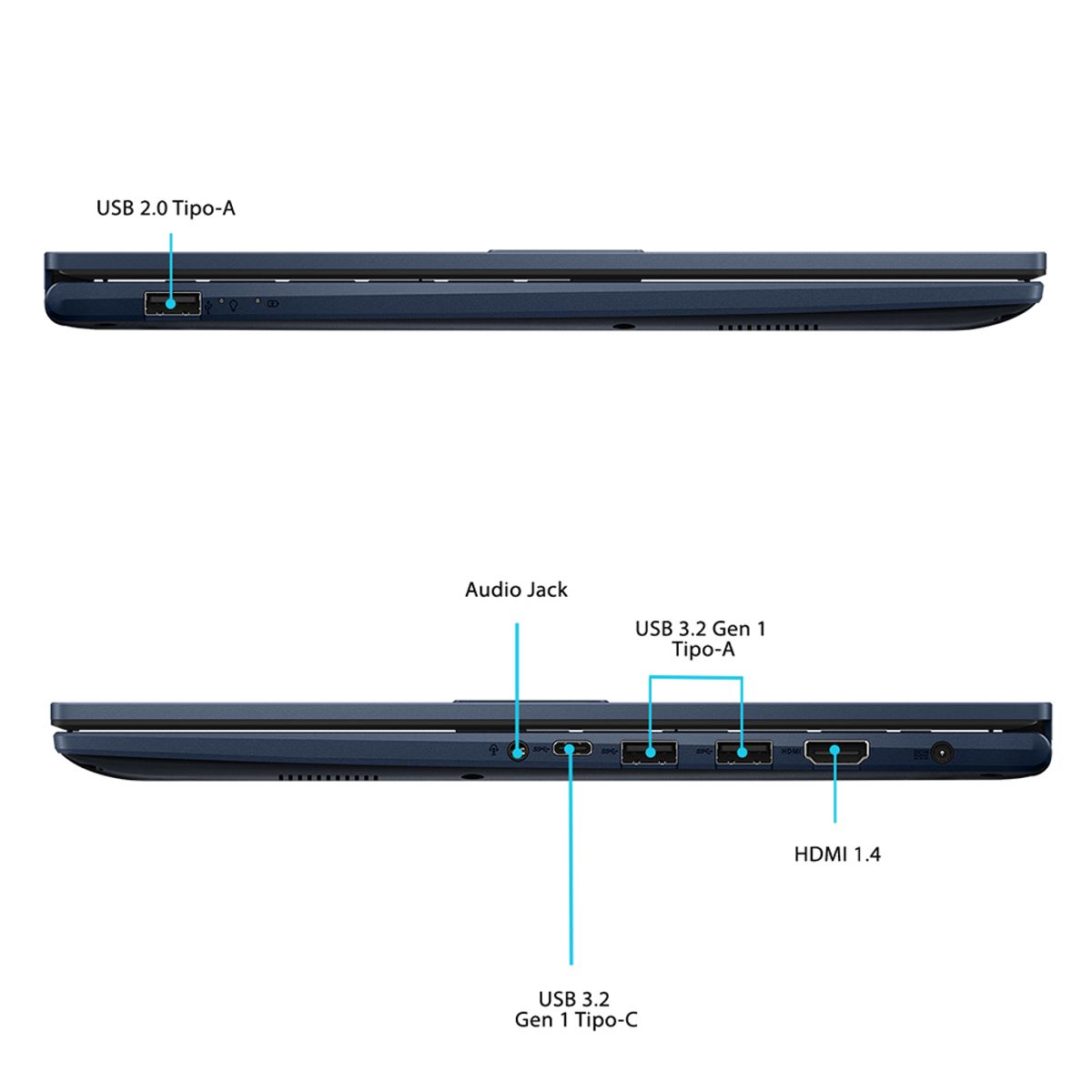 ASUS - Notebook ASUS Vivobook 15 Intel Core 7 16GB RAM 512GB SSD 15.6"