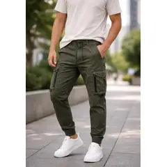 BLUE MOUNTAIN - Pantalón Joggers Cargo Hombre 66 PL