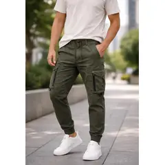 BLUE MOUNTAIN - Pantalón Joggers Cargo Hombre 66 PL