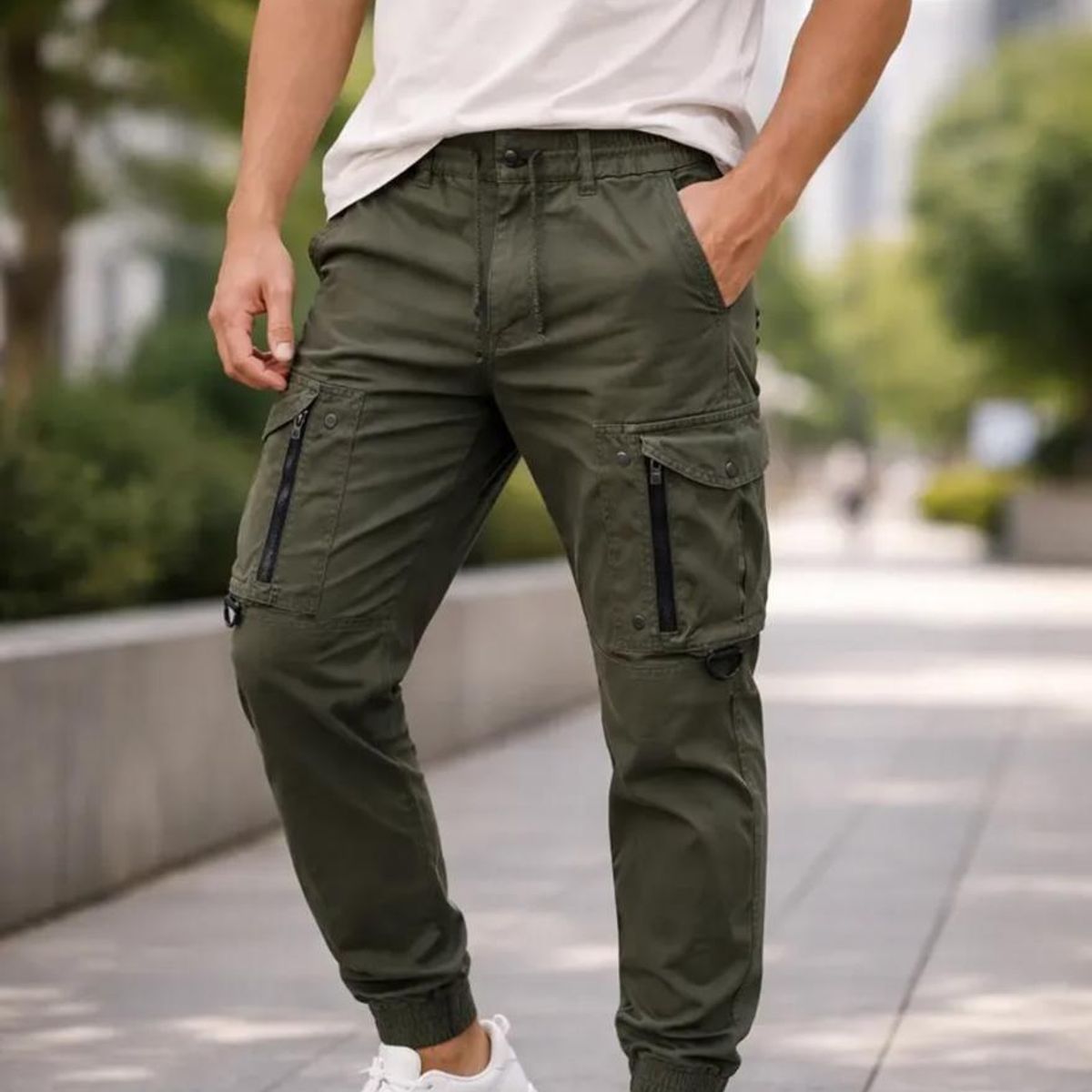 BLUE MOUNTAIN - Pantalón Joggers Cargo Hombre 66 PL