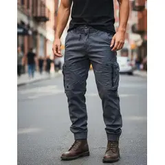 BLUE MOUNTAIN - Pantalón Joggers Cargo Hombre 66 PL