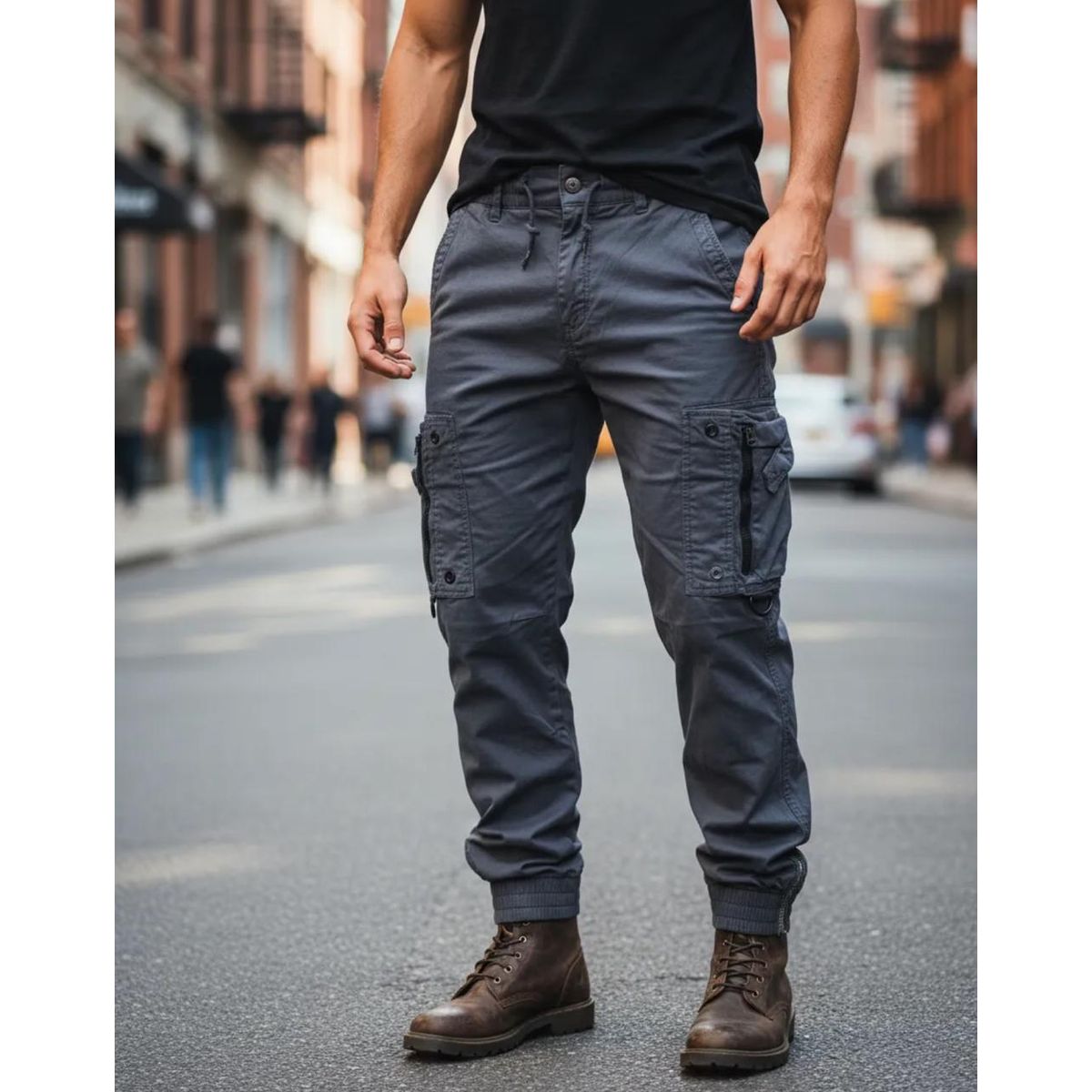 BLUE MOUNTAIN - Pantalón Joggers Cargo Hombre 66 PL