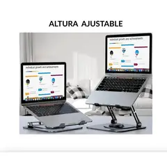 IRM - Soporte Base Aluminio Para Notebook Macbook Giro 360 Linkon