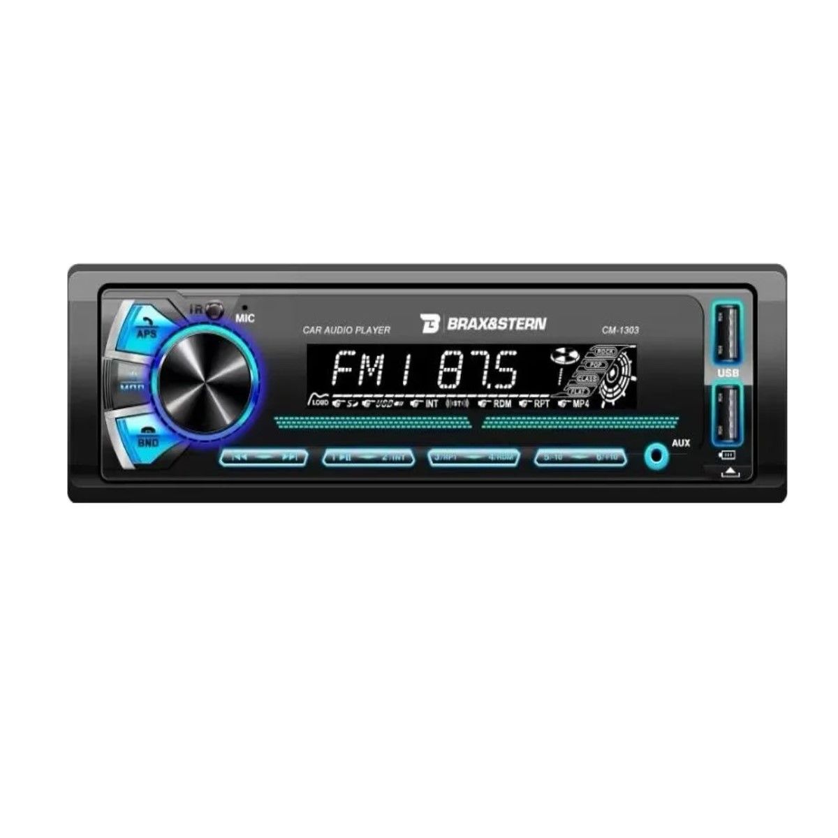 GENERICO - Radio Auto 1 Din Bluetooth Usb Aux Mp3 Desmontable Cm1303 BELUG