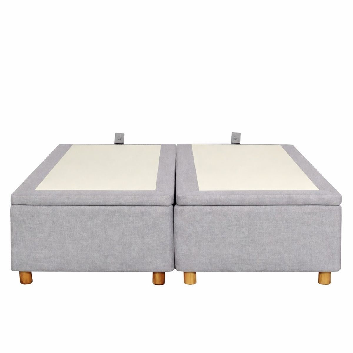 GENERICO - Base Baul 2 Plazas Onyx Con Sistema Hidráulico Color Gris Claro