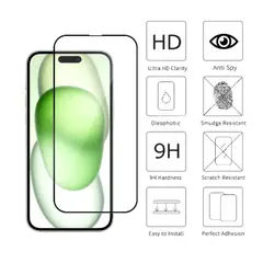 GENERICO - Mica Lámina Vidrio Templado Completa Para iPhone 16 Pro