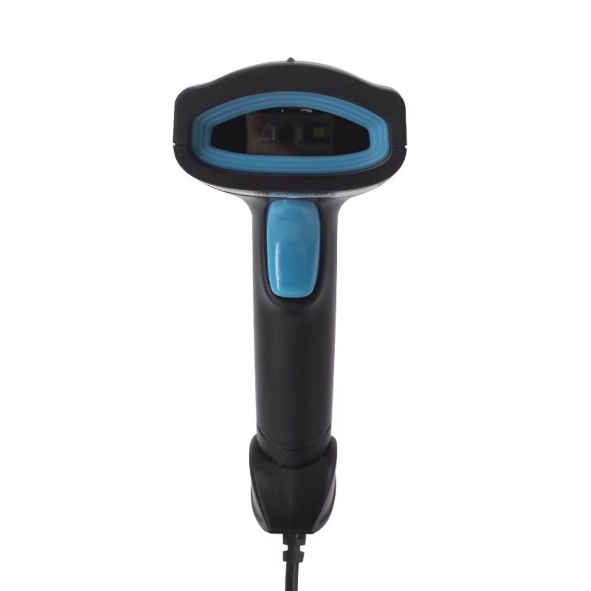 GENERICO - Lector de Código de Barras Láser USB de Mano Escaneo 1D NegroCeleste