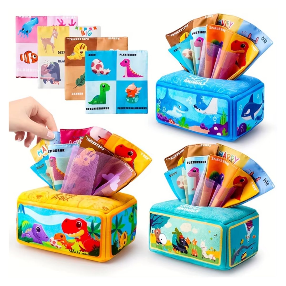 OEM - CAJA DE PAÑUELOS SENSORIALES MONTESSORI