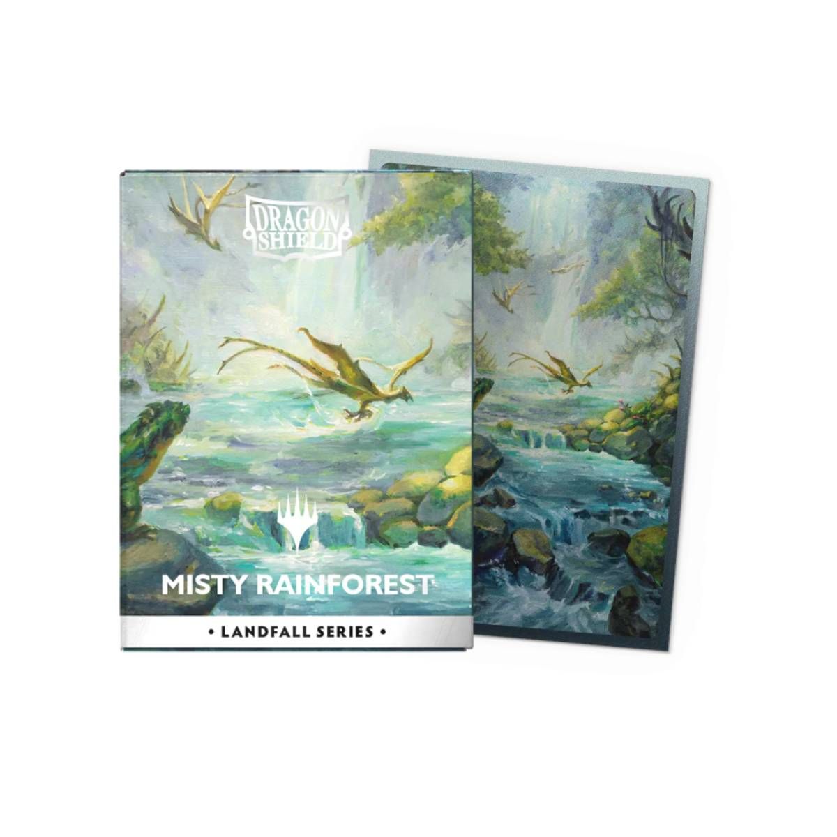 Dragon Shield - Protector Dragon Shield Landfall Series Misty Rainforest Art