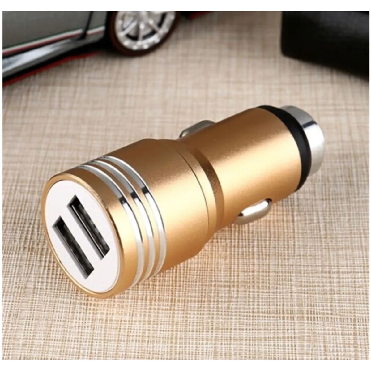 GENERICO - Cargador De Auto 3.1 Amp. 2 Entradas USB