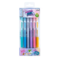 PILOT - Lápices Tinta Gel 0.7mm Pop'lol Lover Set 6 Metálicos