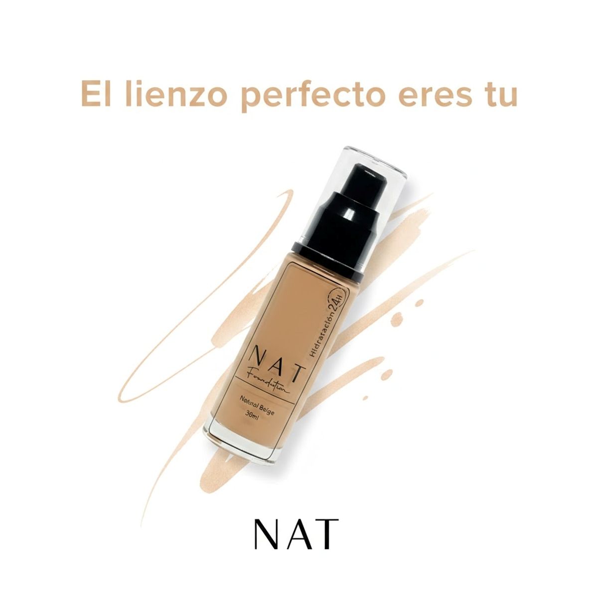 GENERICO - Base Líquida Nat Tono Medium Beige 30 ml