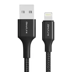 BESTLINK - Cable USB a Lightning para iPhone 2.4A Carga Rápida Trenzado 1 Metro