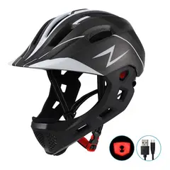 GENERICO - Casco Integral Infantil Bici 2 En 1 Slight Negro BELUG