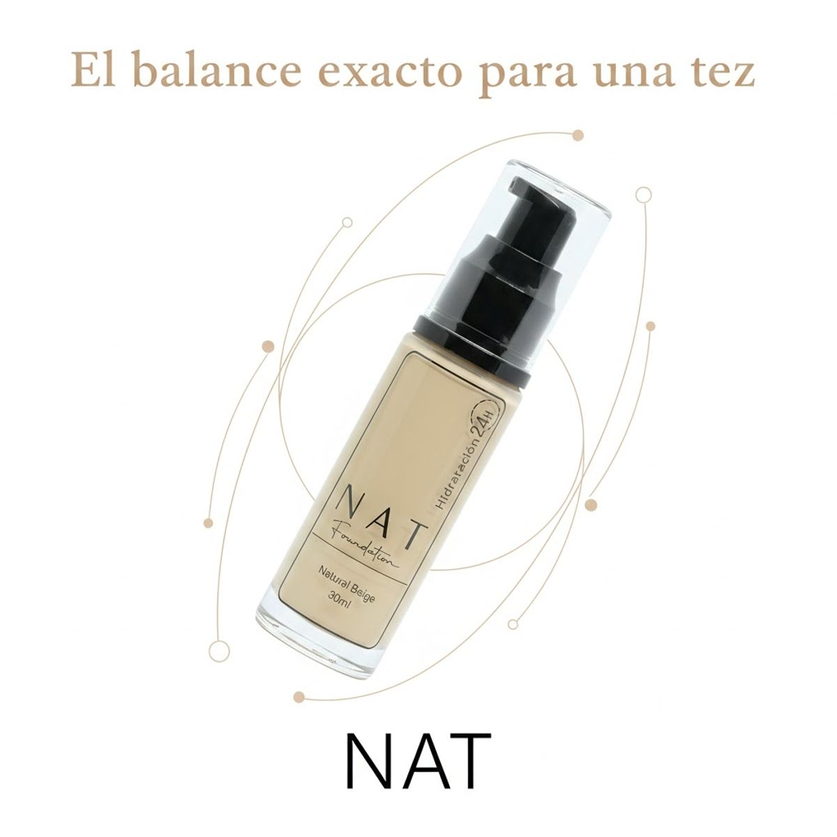 GENERICO - Base Líquida Nat Tono Sand Beige 30 ml