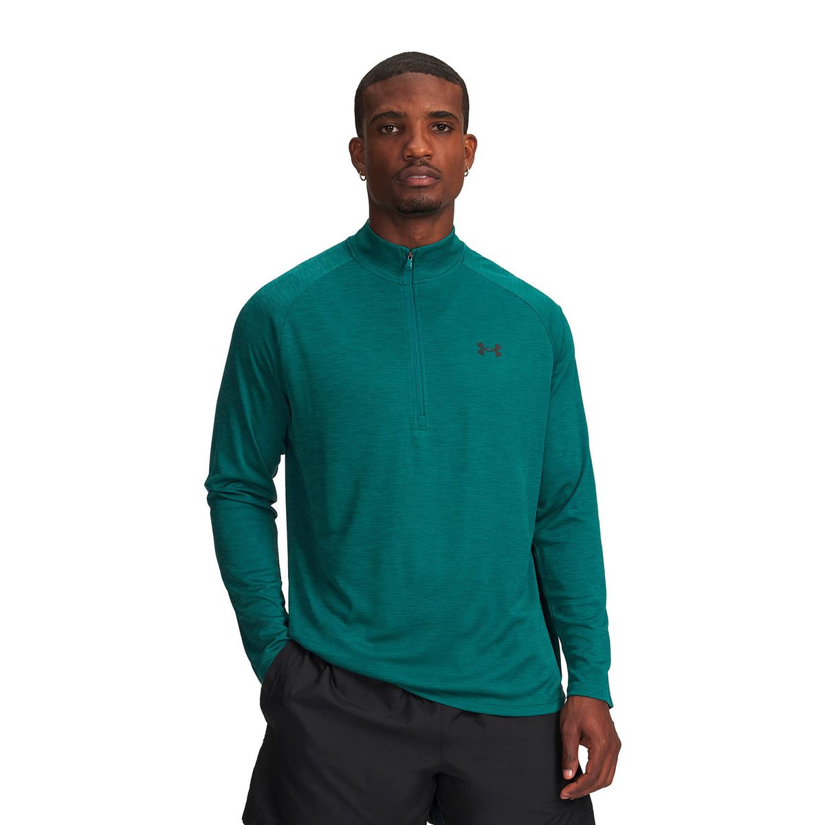 UNDER ARMOUR - Poleron UA Tech Textured Verde Hombre UNDER ARMOUR