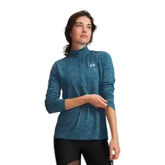UNDER ARMOUR - Poleron UA Tech Twist Azul Mujer