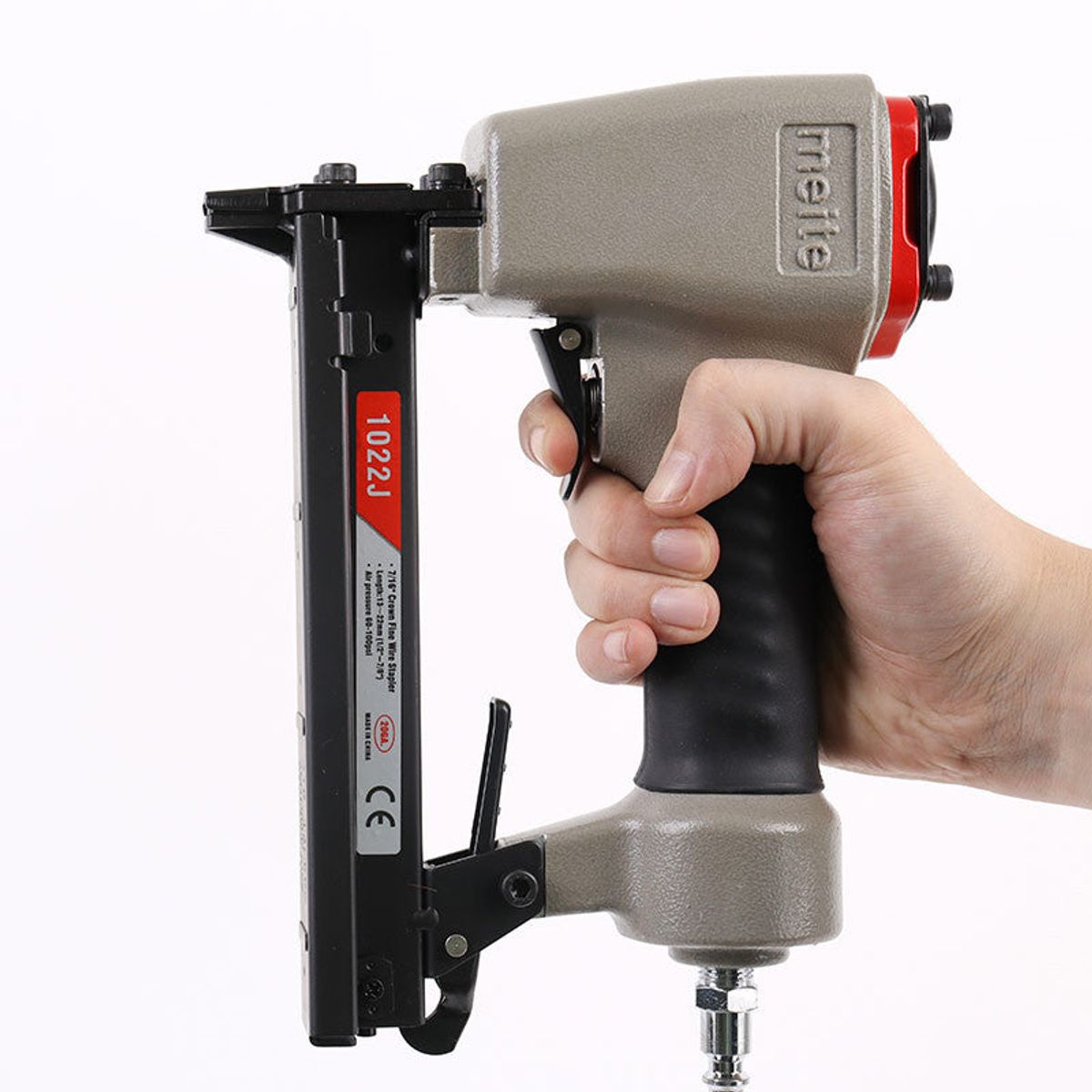 GENERICO - Grapadora neumática de alambre fino Meite 1022J 7/16″ corona calibre 20.