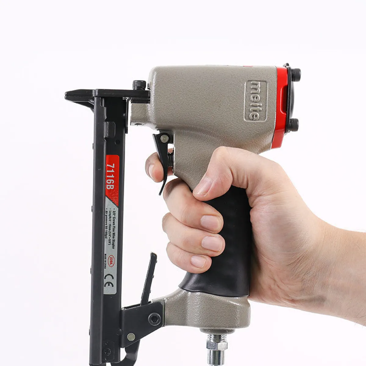 GENERICO - Grapadora neumática de alambre fino Meite 7116B 3/8″ corona calibre 22