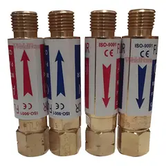 GENERICO - Válvula Anti Retroceso Oxicorte Soplete Y Regulador - Pack 4u.