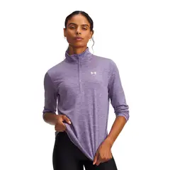 UNDER ARMOUR - Poleron UA Tech Twist Morado Mujer