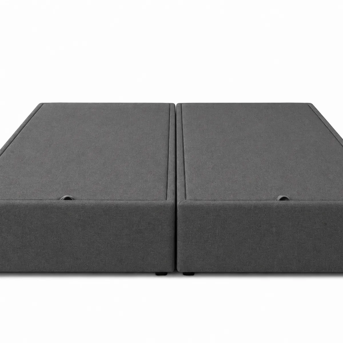 GENERICO - Base Baul 2 Plazas Onyx Con Sistema Hidráulico Color Gris Grafito En Lino