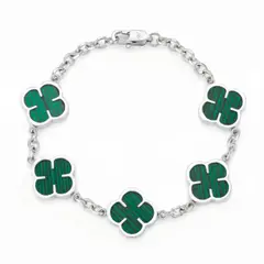SAINT VENIK - Pulsera Green Clover 21cm Unisex Energia