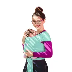 MITIMA - Portabebé Fular Menta