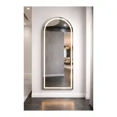 GENERICO - Espejo LED de Cuerpo Entero de Muro L06 Silver 70×150 cm