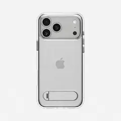 SPIGEN - Carcasa Para Iphone 17 Pro - Marca Spigen, Modelo Ultra Hybrid - Clear White con Kickstand