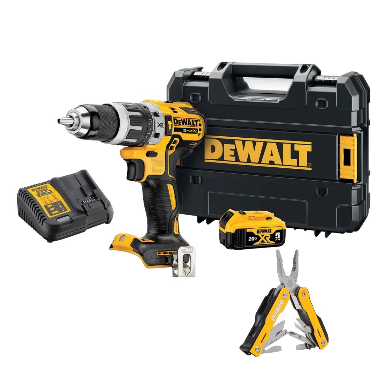 Taladro Percutor 20V Bat5AhDCD796P1+MultiHerramienta Gratis, marca DEWALT - Foto Principal