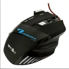 GENERICO - Mouse gamer de juego Weibo X7 3200 dpi negro Ergonomico Alta Presicion Para Notebook Luz LED RGB