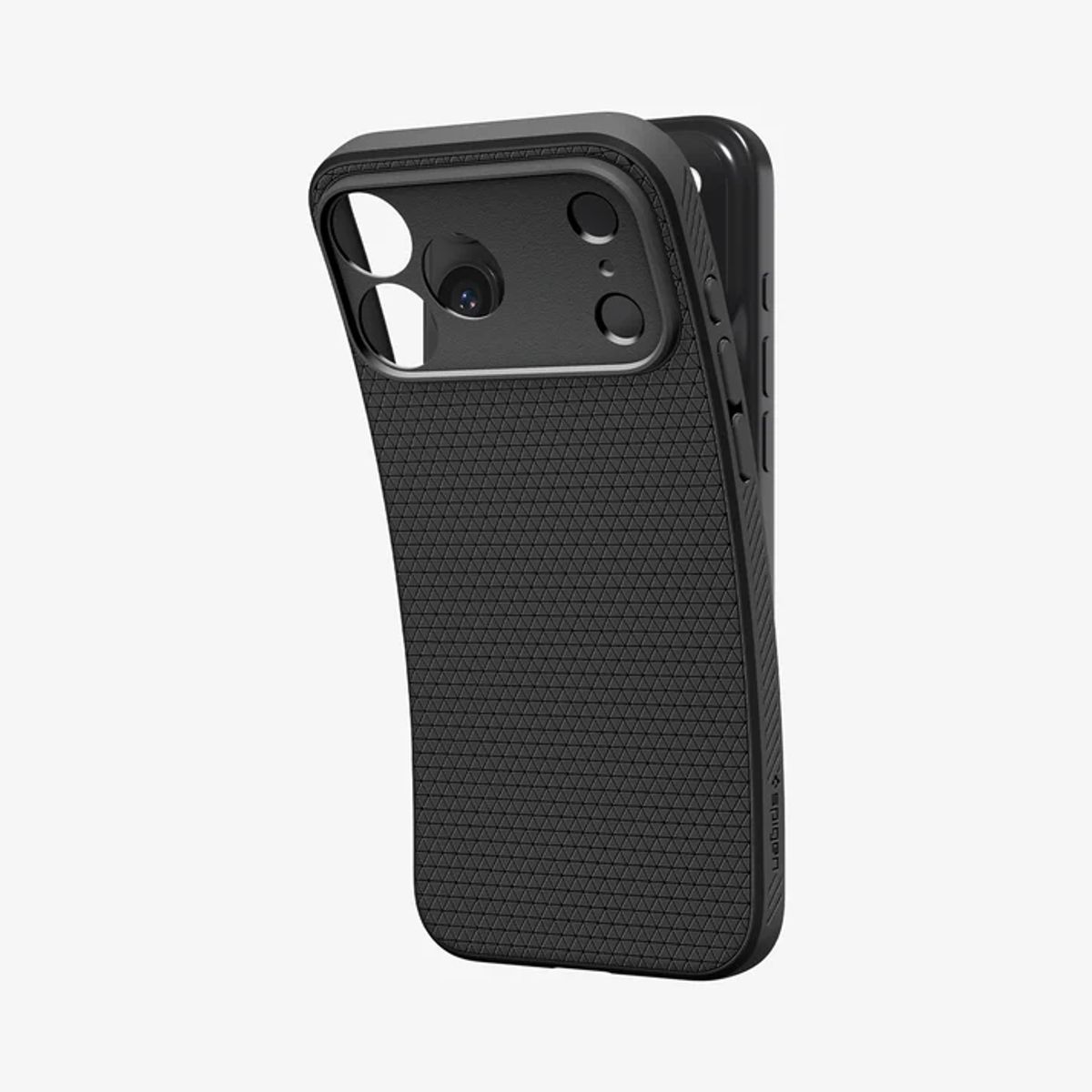 SPIGEN - Carcasa Para Iphone 17 Pro - Marca Spihgen, Modelo Matte Black - Treasure Blue, con MagSage