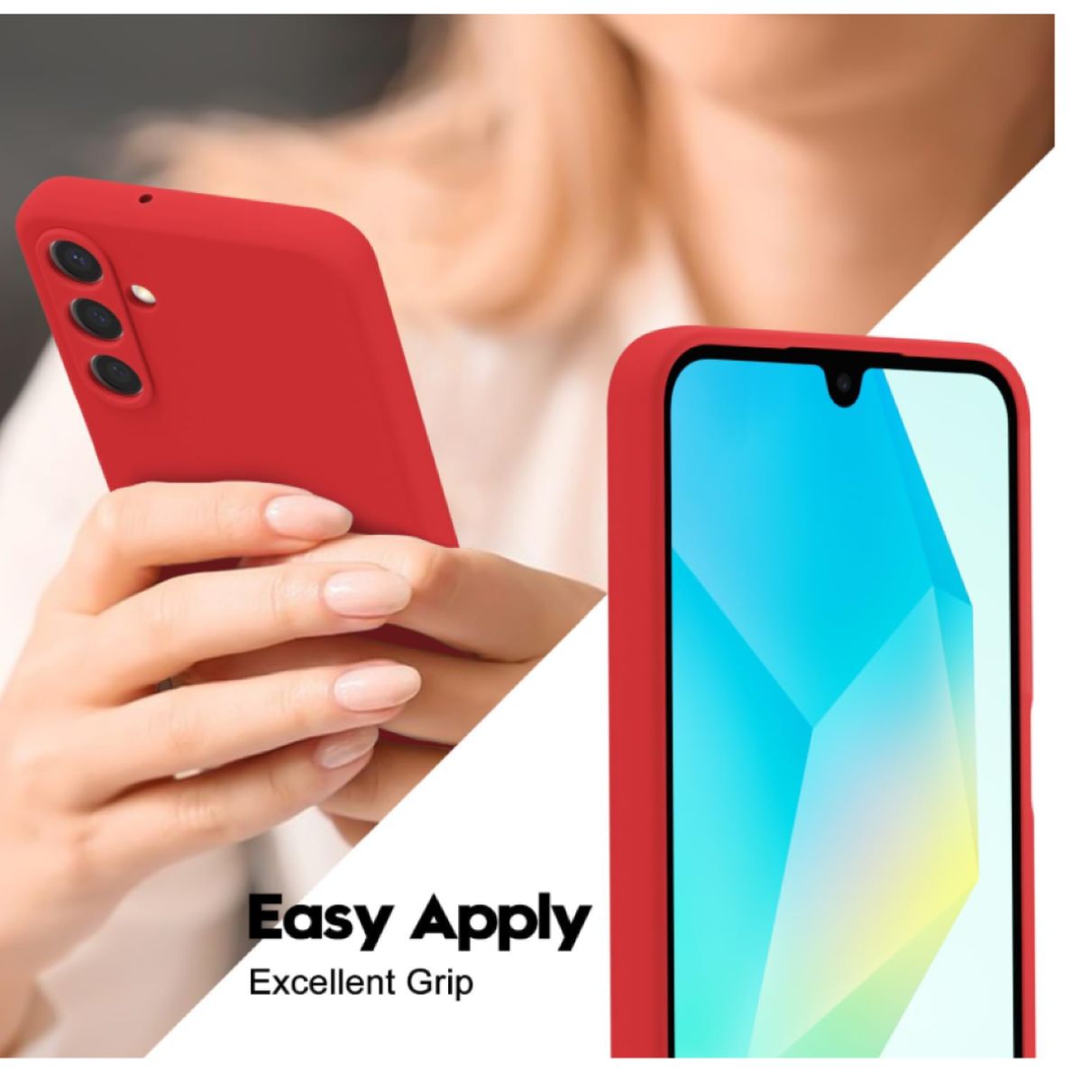 GENERICO - Carcasa Funda Para Samsung A17 5g Silicona Rojo