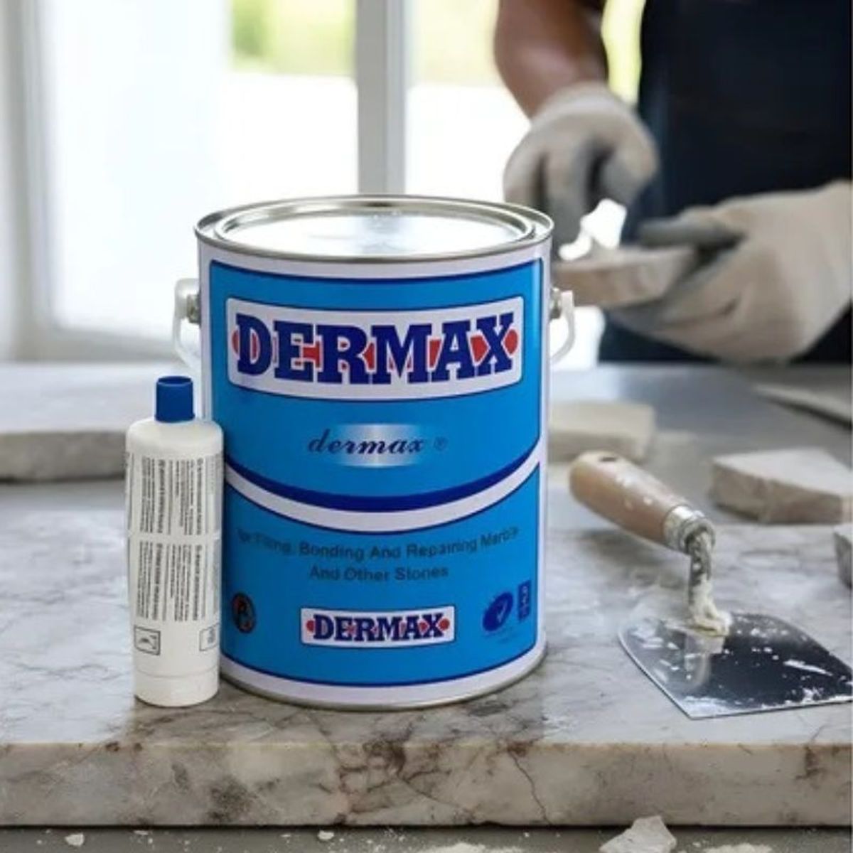 GENERICO - Pegamento Dermax 5 Kg con Catalizador Blanco