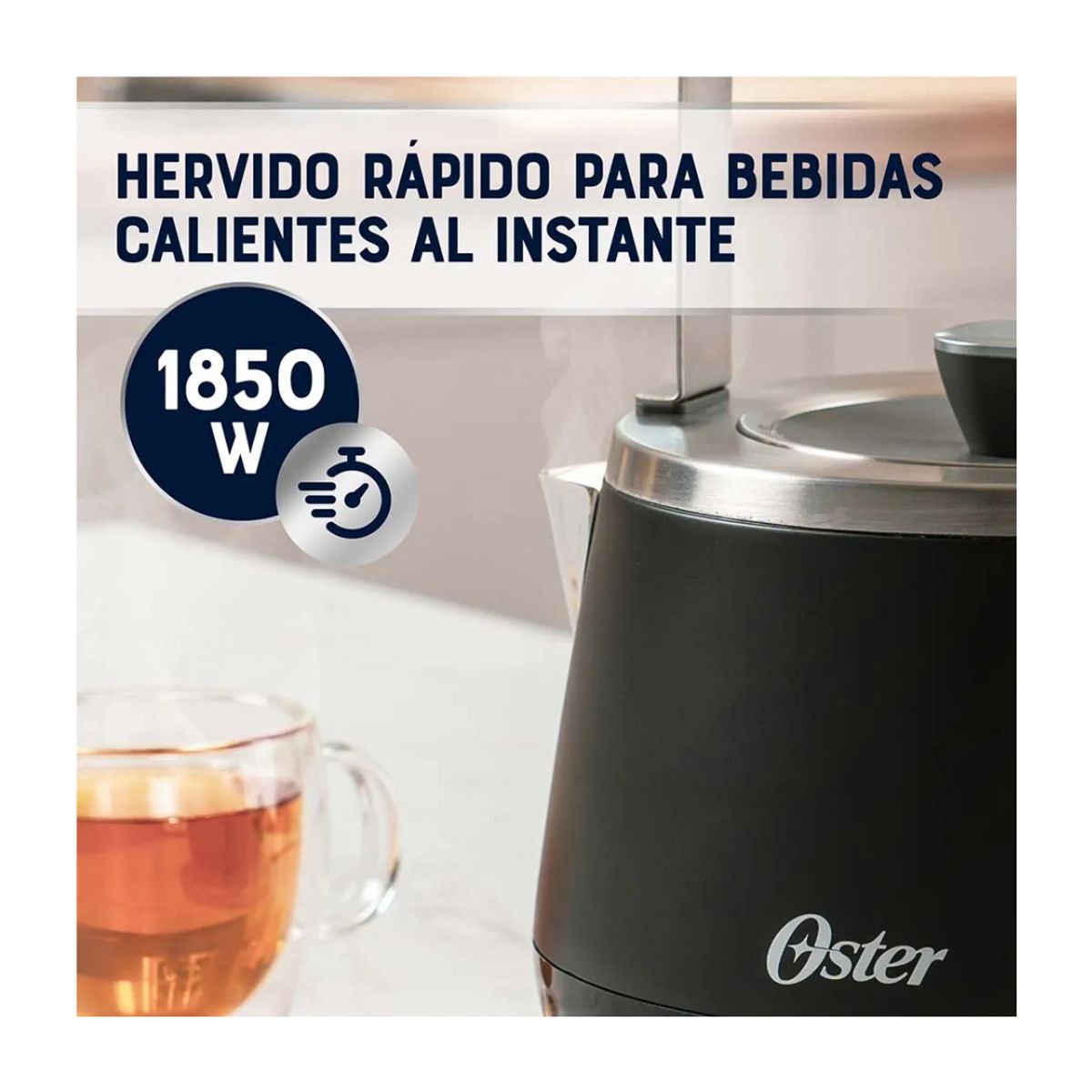 Oster - Hervidor Eléctrico Premium 1,5L - 2117997, marca OSTER - Foto 2