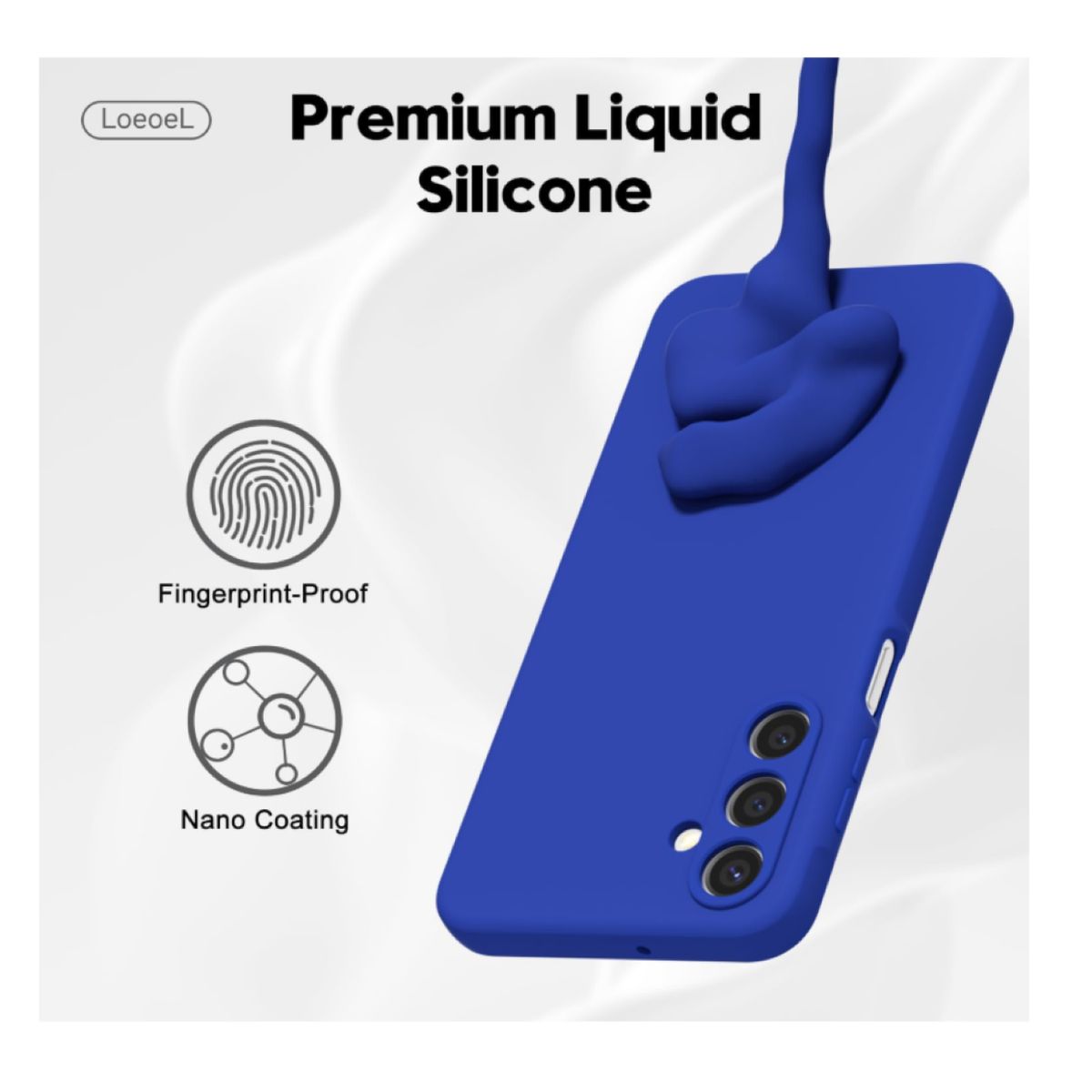 GENERICO - Carcasa Funda Para Samsung A17 5g Silicona Azul
