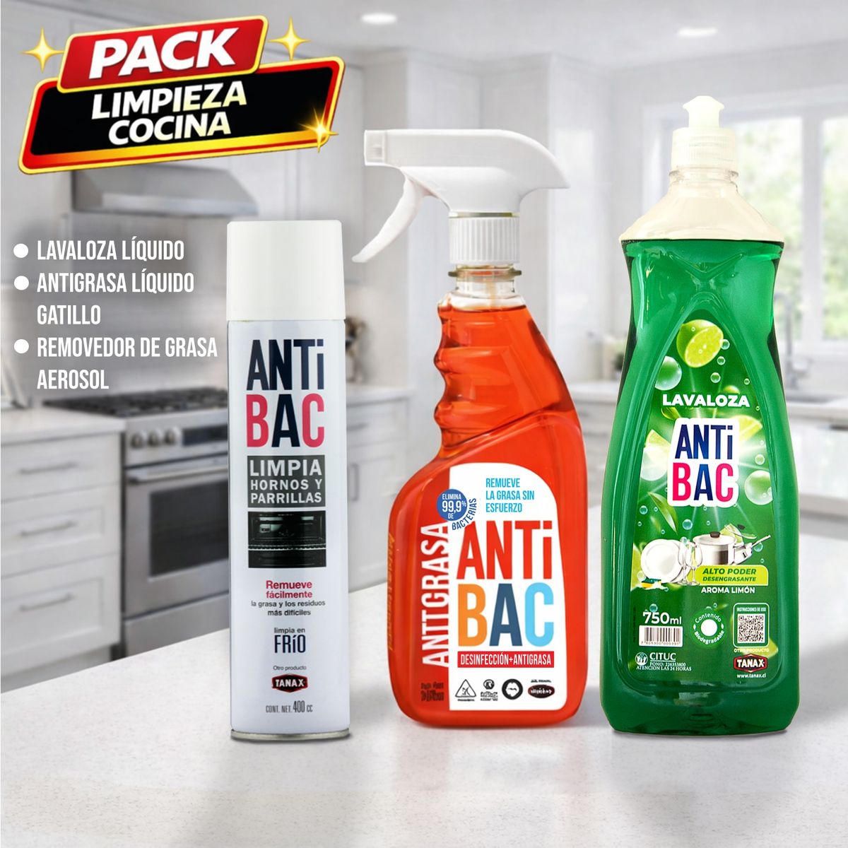 TANAX - Limpieza Pack Cocina