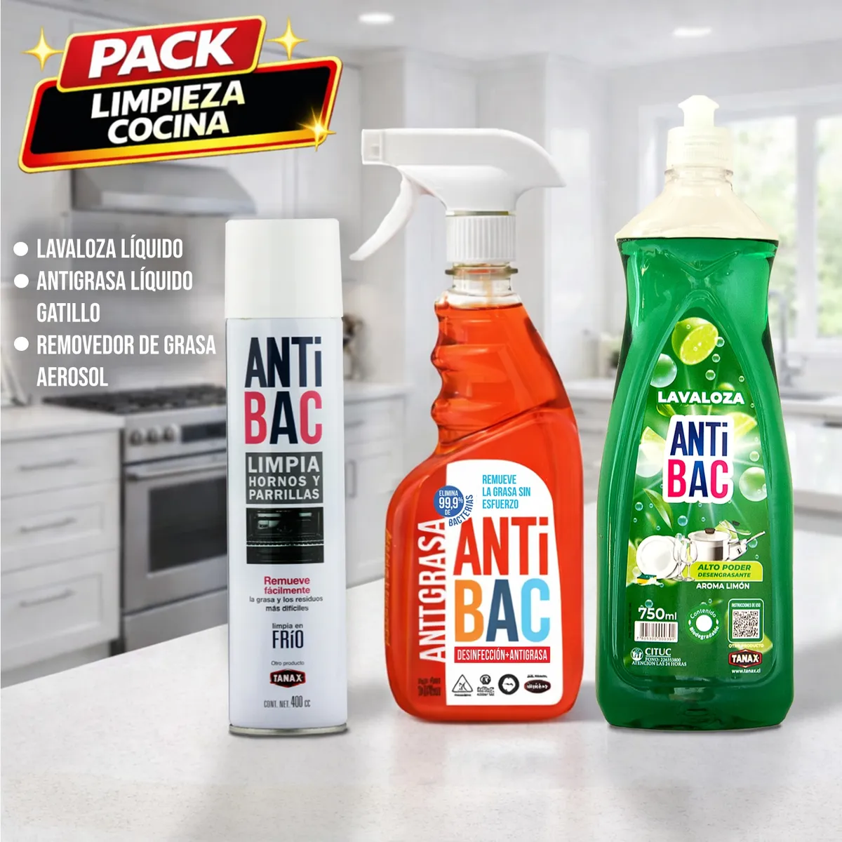 TANAX - Limpieza Pack Cocina