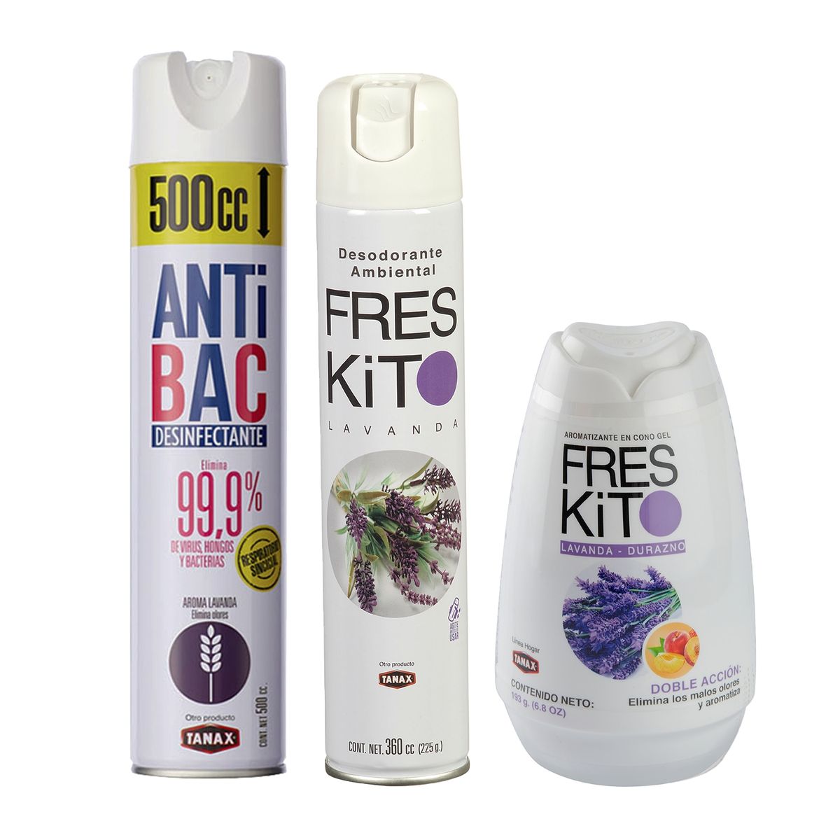 TANAX - Limpieza Hogar Total + Desinfectante + Aromatizante Pack