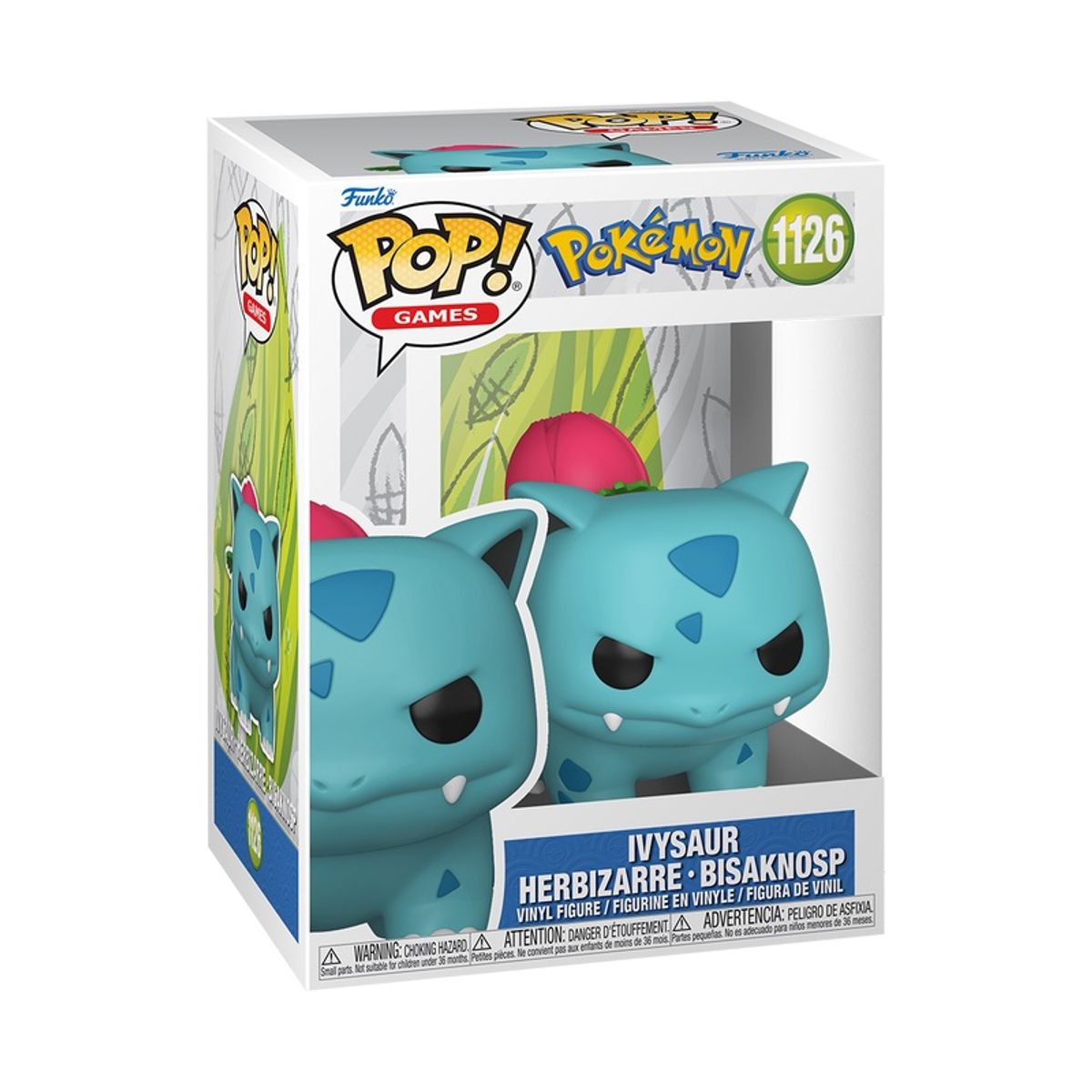 FUNKO - Funko Pop Pokemon – Ivysaur 1126 + Protector