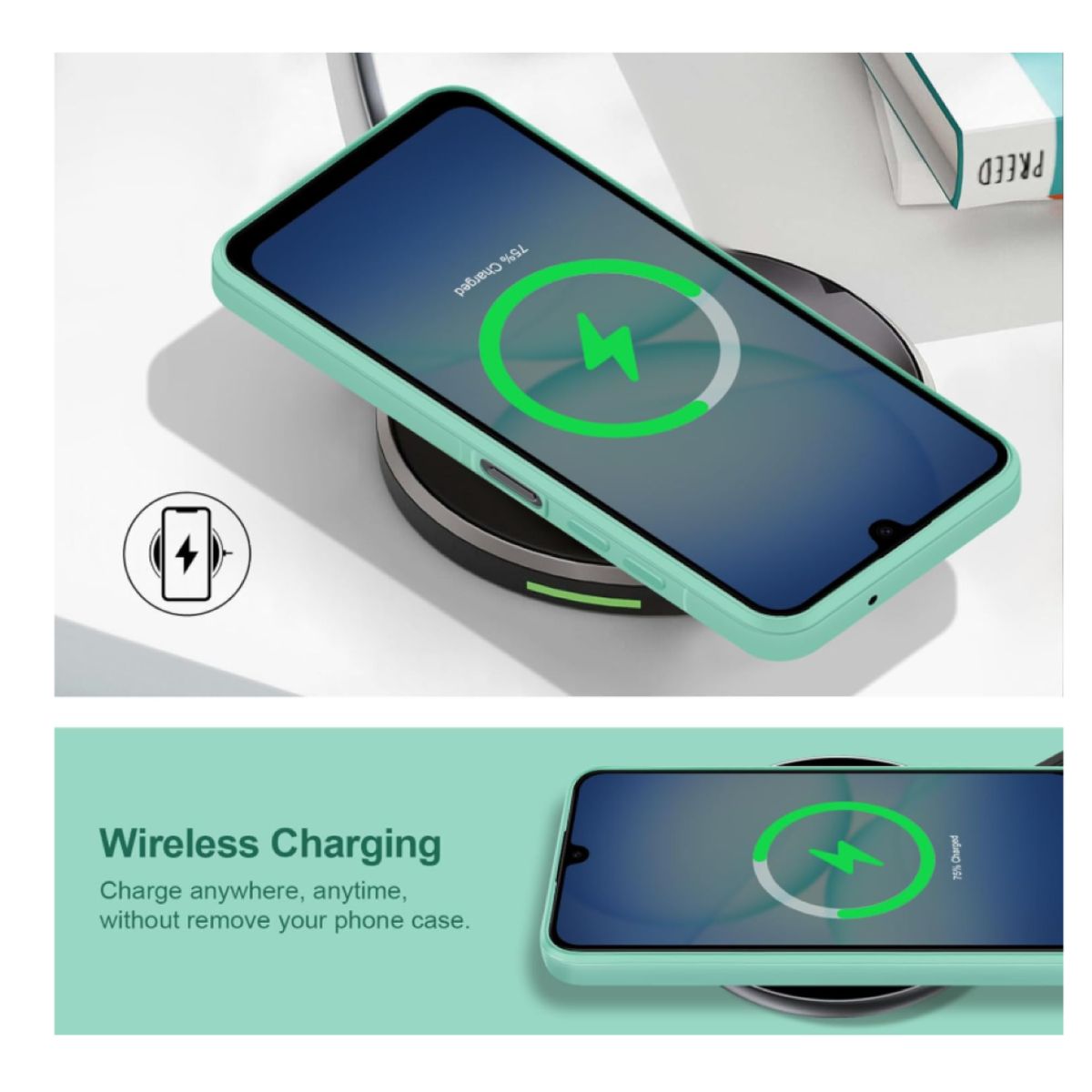GENERICO - Carcasa Funda Para Samsung A17 5g Silicona Turquesa