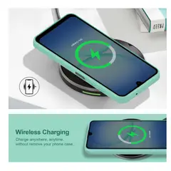 GENERICO - Carcasa Funda Para Samsung A17 5g Silicona Turquesa