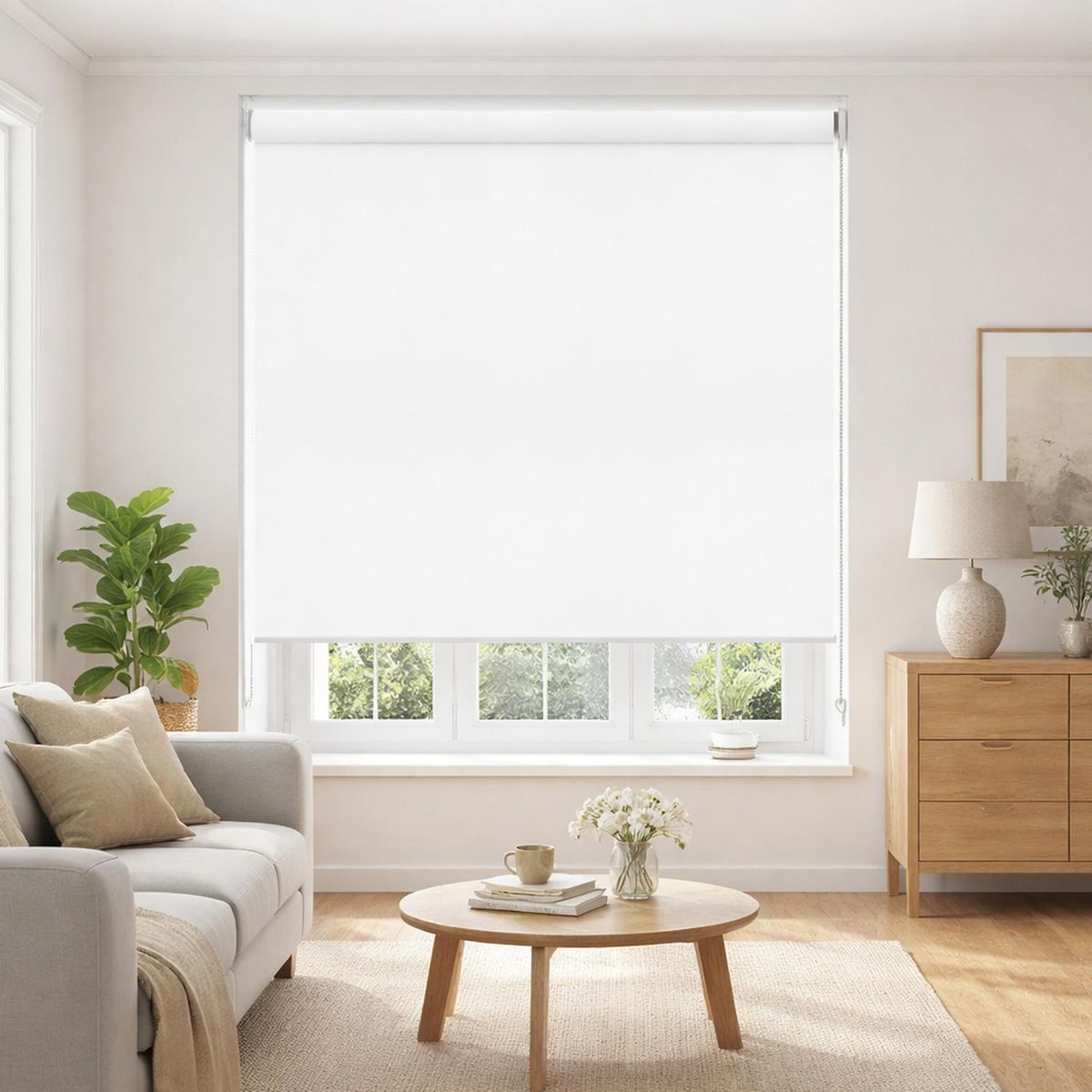 CASATUA - Cortina Roller Blackout 100% CasaTua 150 x 200cm - Blanco