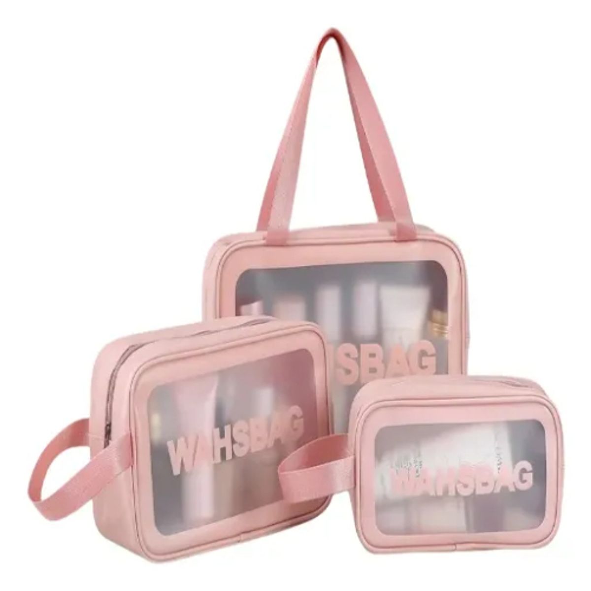 GENERICO - Set 3 Organizador Bolsa De Maquillaje Impermeable Viaje