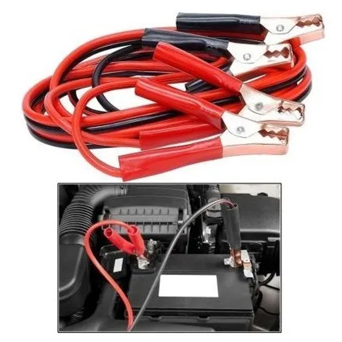 GENERICO - Cables De Puente Roba Corriente 800 Amp Para Vehículo / Auto