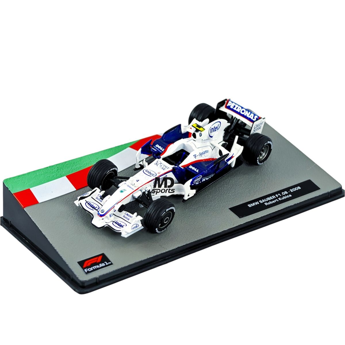 FORMULA 1 - Auto Formula 1 BMW Sauber 2008 #4 Robert Kubica Caja Acrilica Altaya 1:43