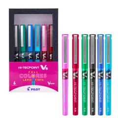 PILOT - Lápices Tinta Hi-tecpoint V5 0.5 Mm Full Colores Set 6