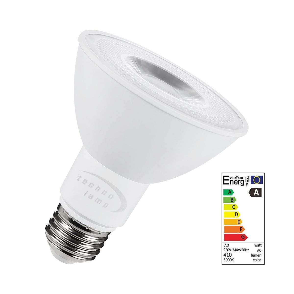 TECHNOLAMP - Ampolleta Led Par20 Technolamp 6,5w 3000k 40° 450lm